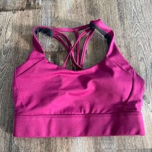 Zyia Cranberry Light N Tight Strappy Bra